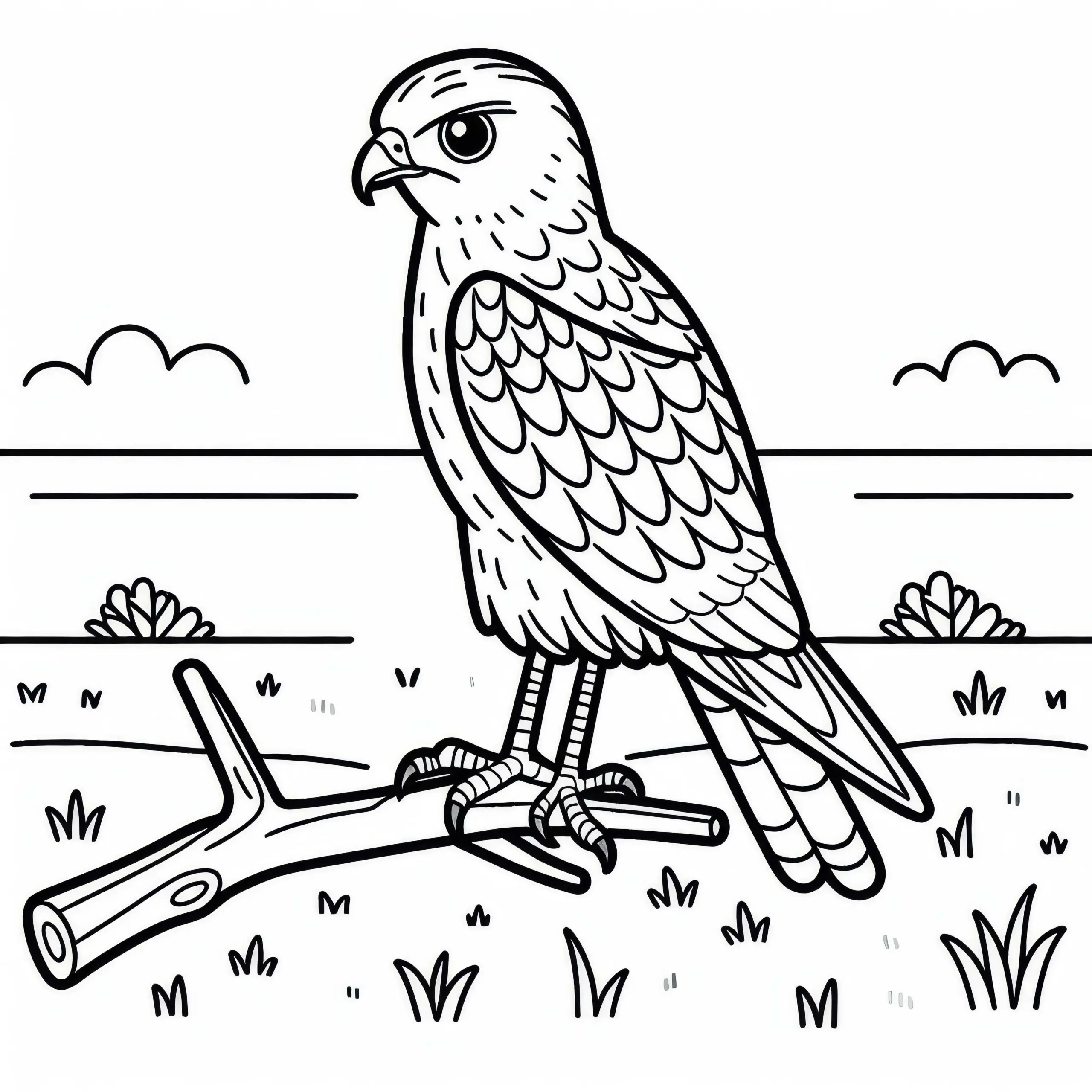 Kornweihe Vogel Europa Ausmalbild Kostenlos