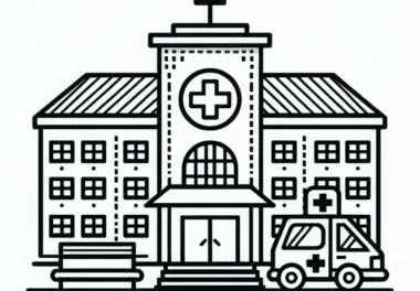 Krankenhaus Ausmalbild Gratis