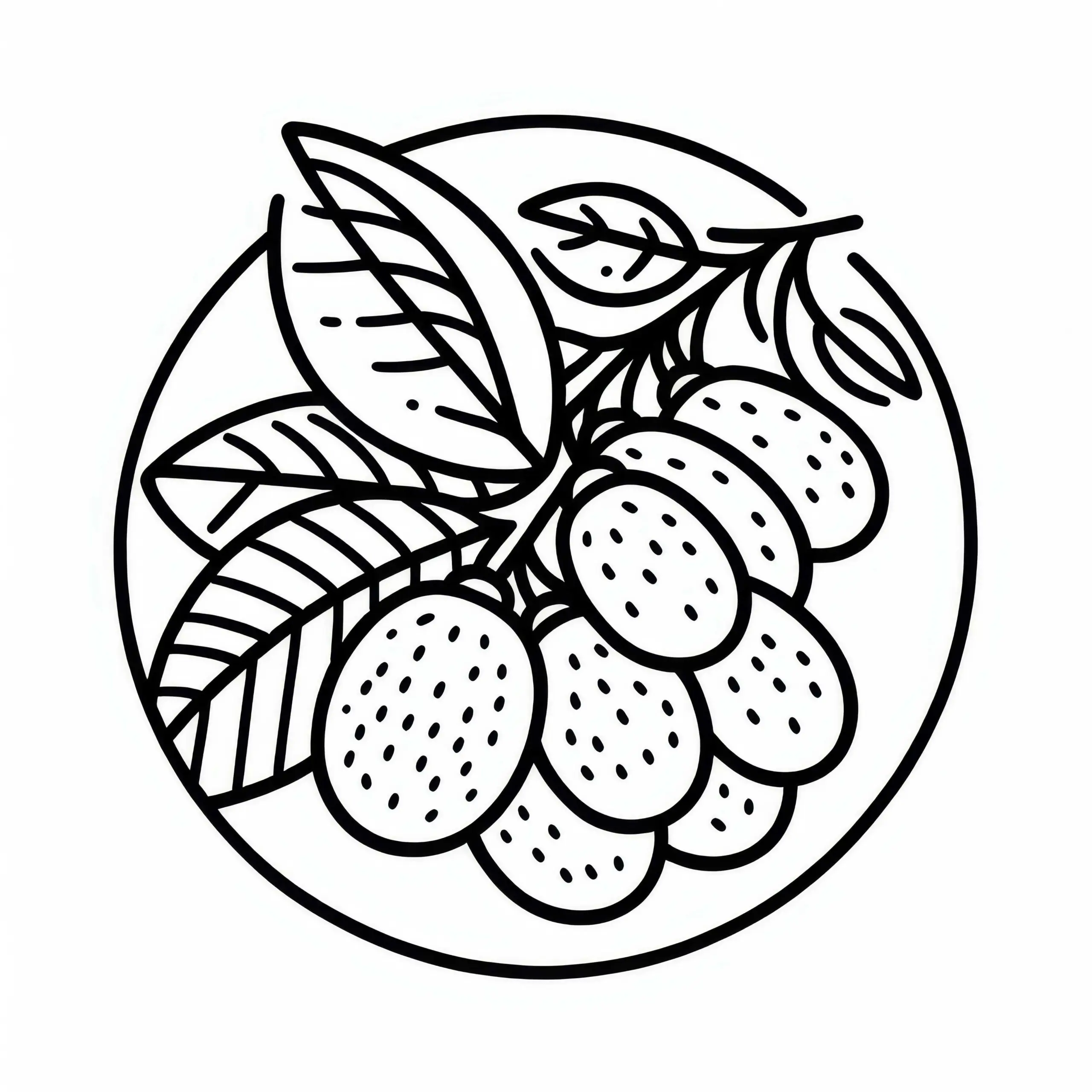 Kumquat Malvorlage Einfach Kostenlos (Ausmalbild)