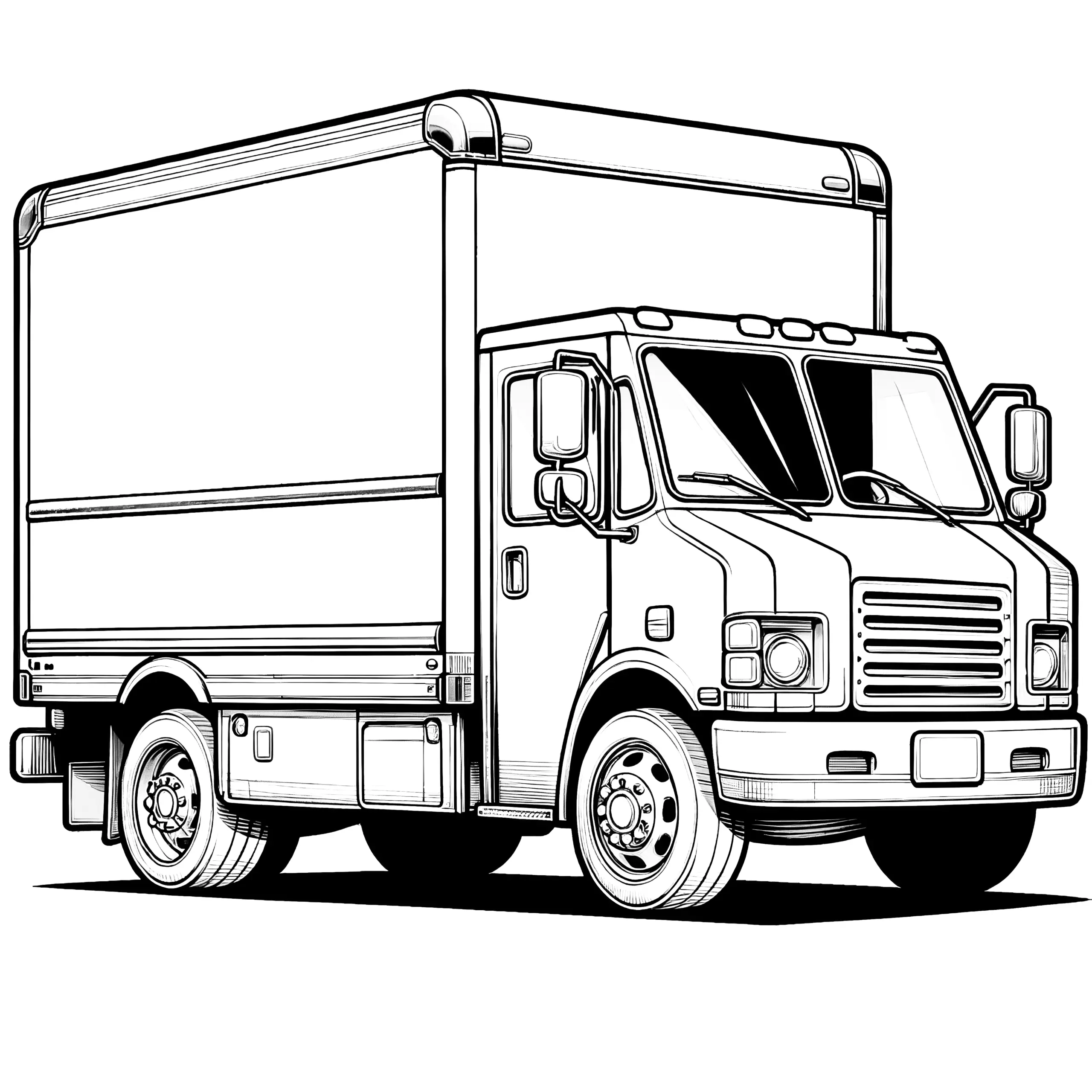 LKW Ausmalbild: Kostenloser Download