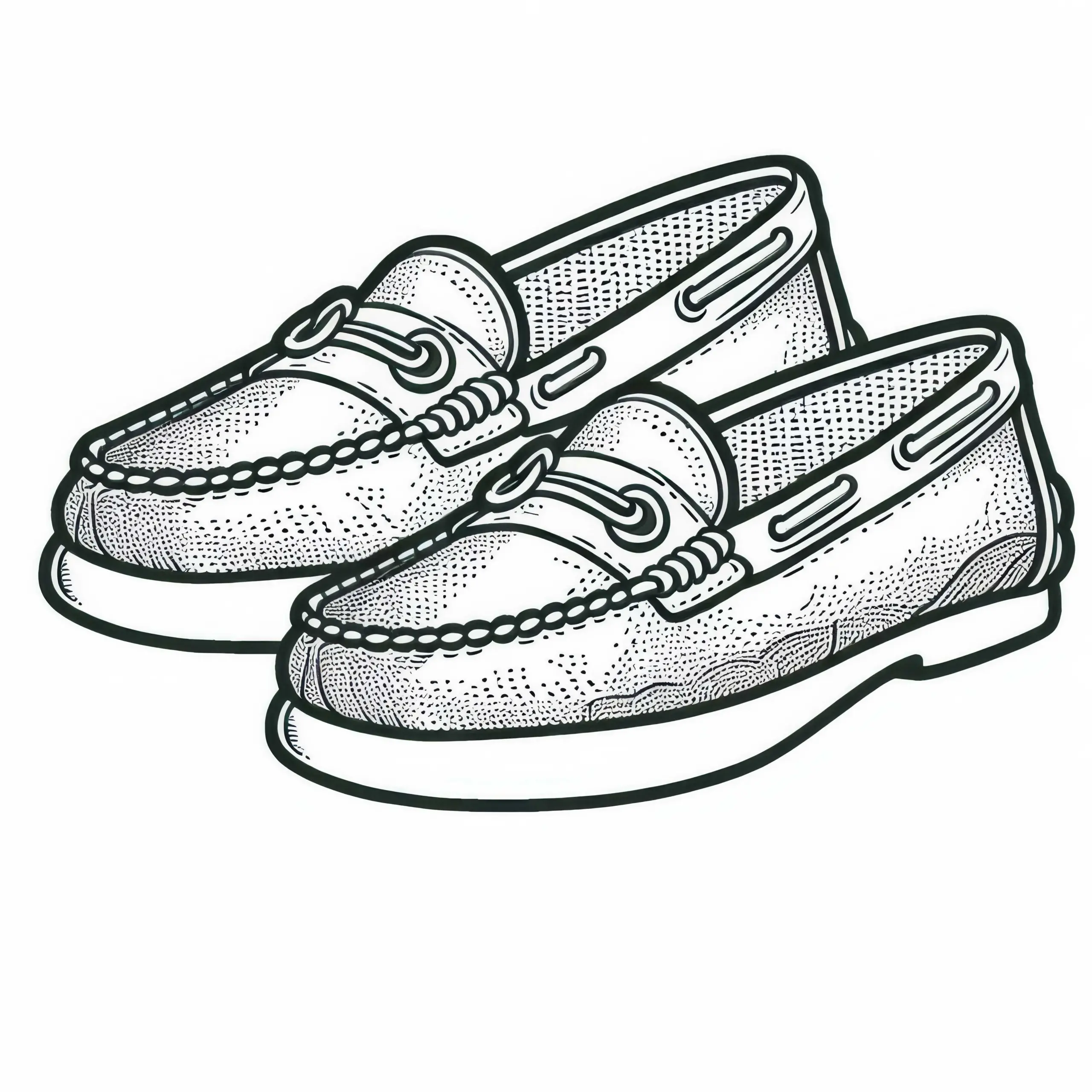 Ausmalbild für Loafers – Kostüme zum Malen