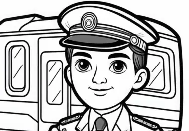 Lokführer: kostenlose Ausmalbilder