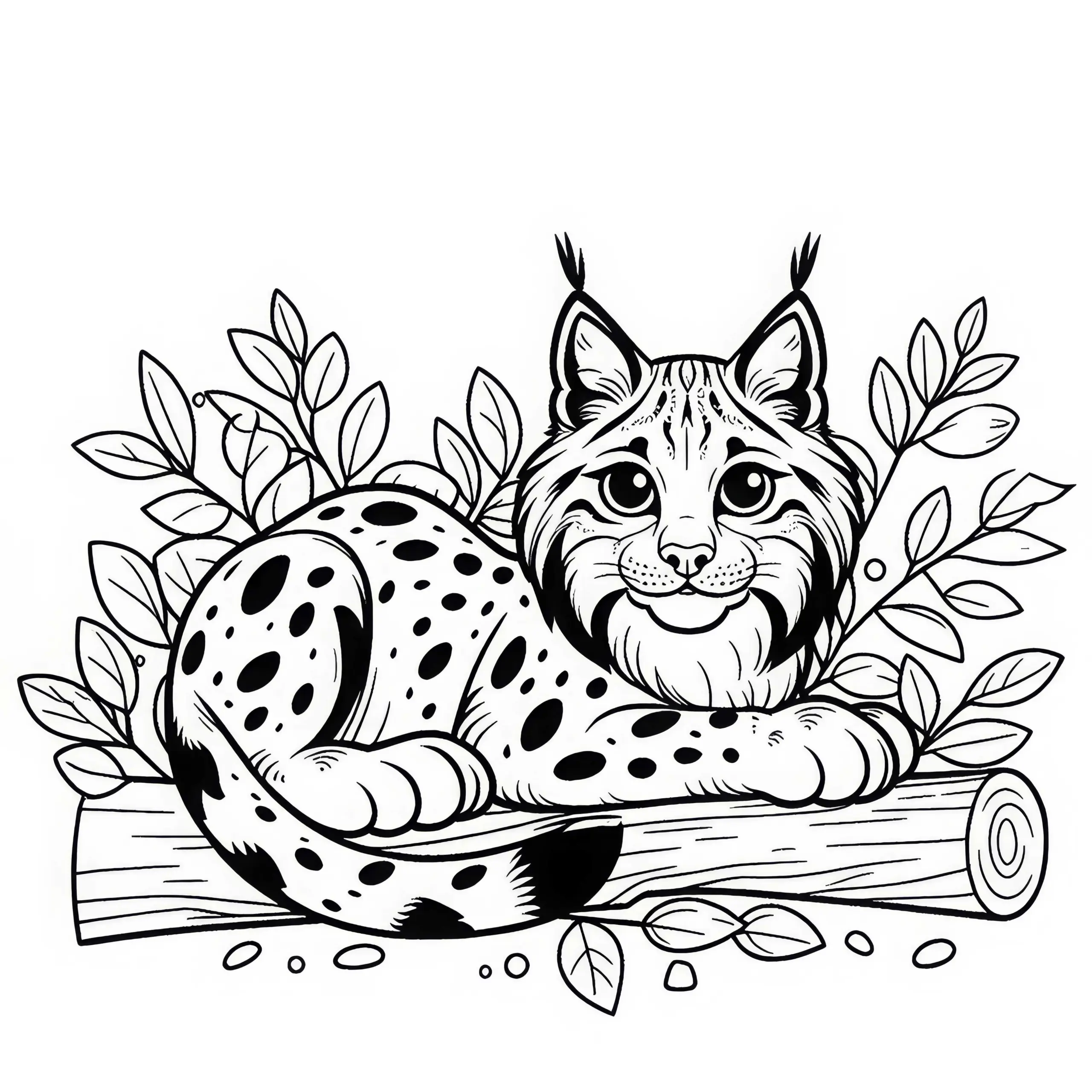 Luchs Ausmalbild zum Herunterladen (Kostenlos)