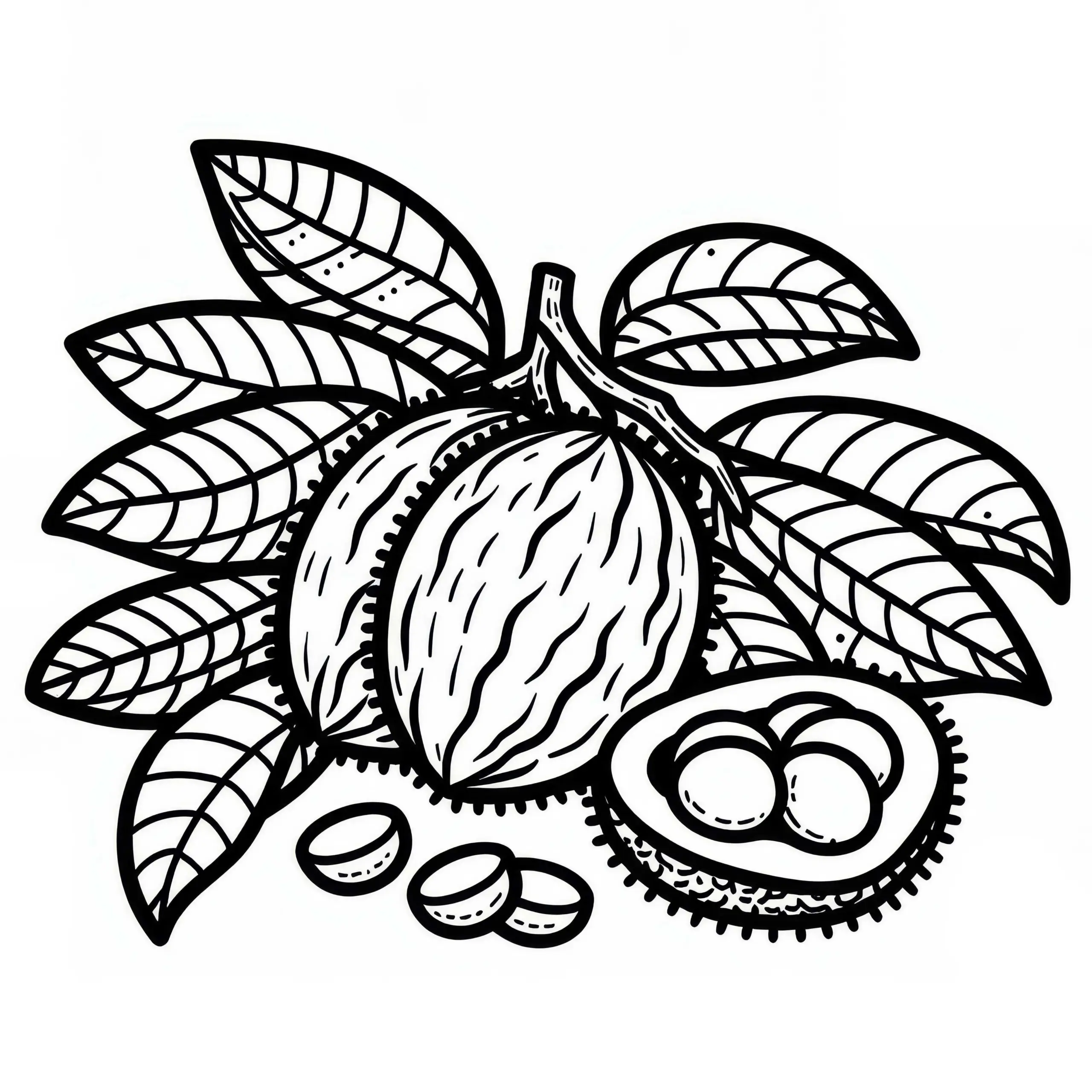 Lucuma Malvorlage Gratis – Kreiere Deine eigenen Kunstwerke (Ausmalbild)