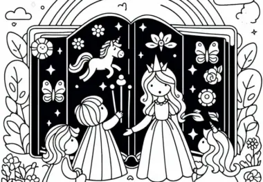 Märchenbuch Malvorlage Kostenlos: Hochwertiges Ausmalbild zum Download