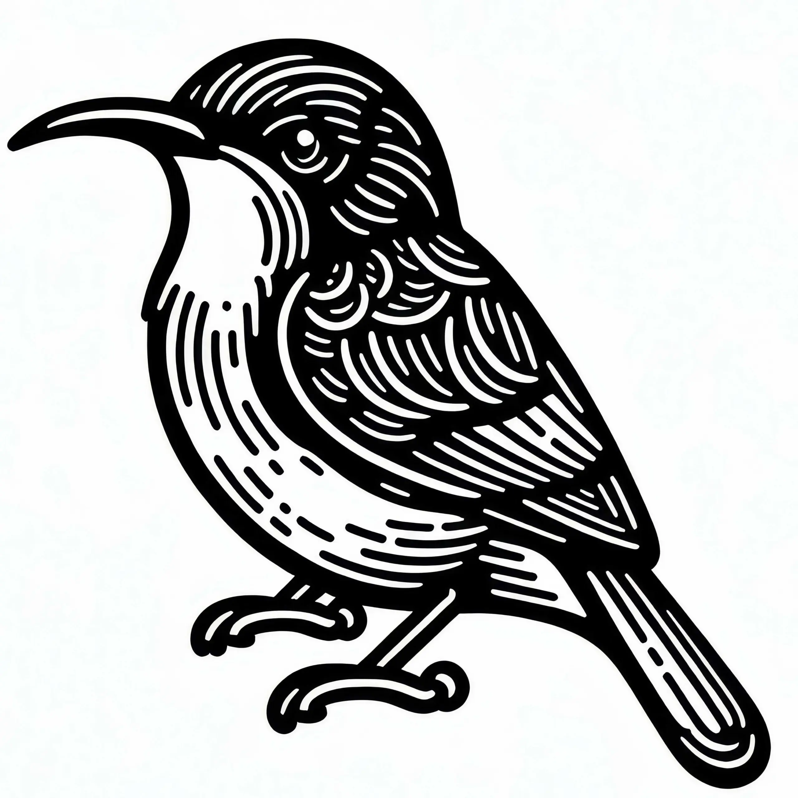 Malachitnektarvogel – Malachite Sunbird – Vogel aus Afrika – Malvorlage Kostenlos (Ausmalbild)
