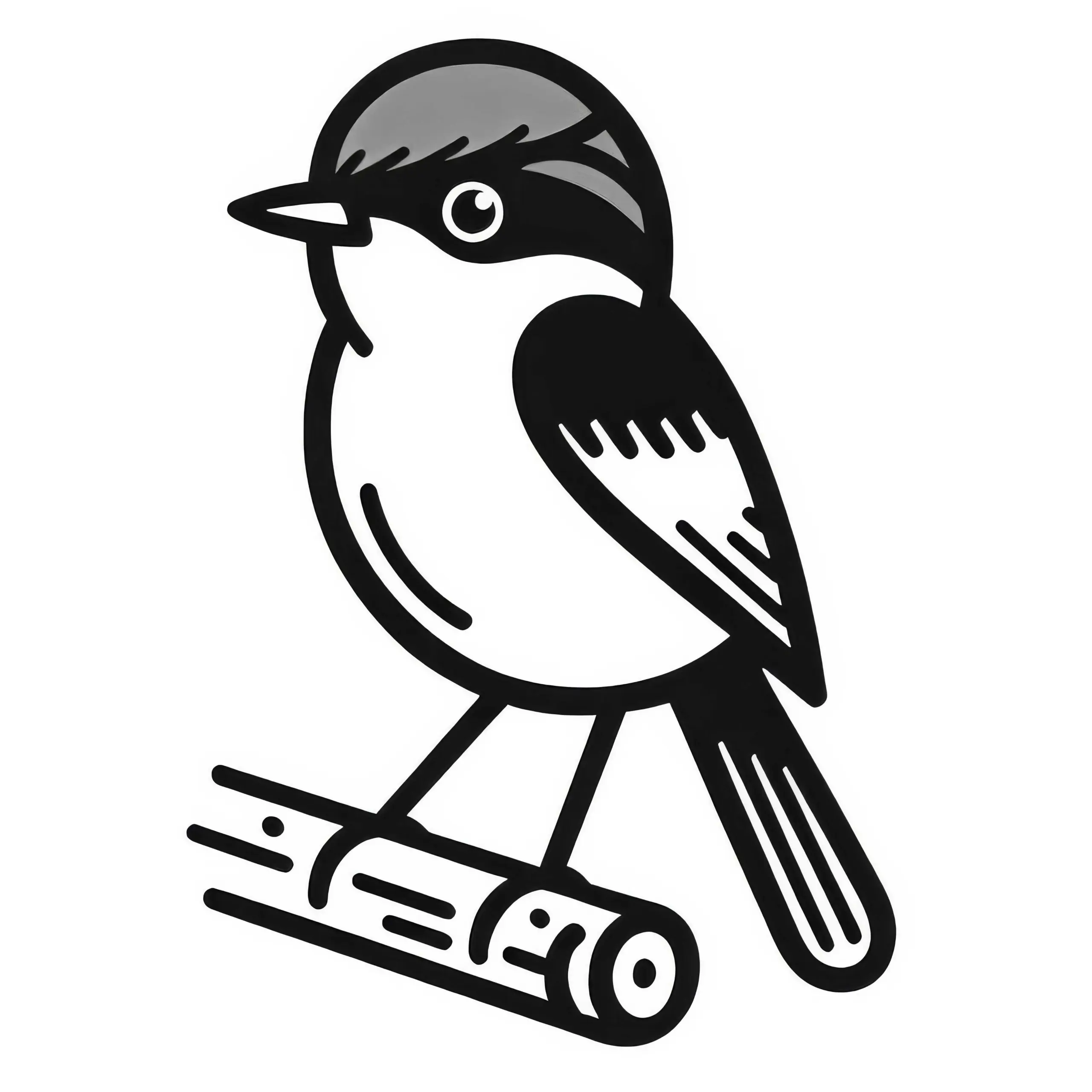 Rotkehlpipra Vogel Südamerika Malvorlage Gratis (Ausmalbild)