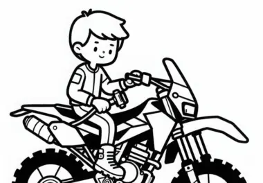 Mechaniker arbeitet an Motorrad während eines Motorradsport-Rennens – Malvorlage Gratis