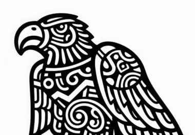 Männer Adler Malvorlage Sternzeichen Maya Kostenlos