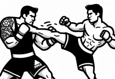 Mixed Martial Arts (MMA): kostenlose Ausmalbilder