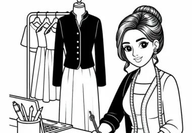 Modedesigner: kostenlose Ausmalbilder