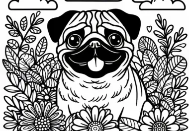 Mops Malvorlage für Hunde Kostenlos