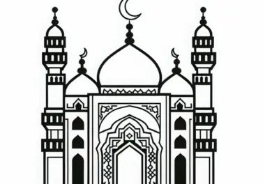 Religiöse Gebäude: kostenlose Ausmalbilder