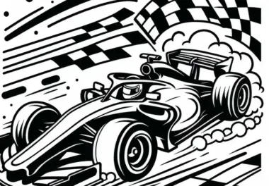 Motorsport Ausmalbild Kostenlos