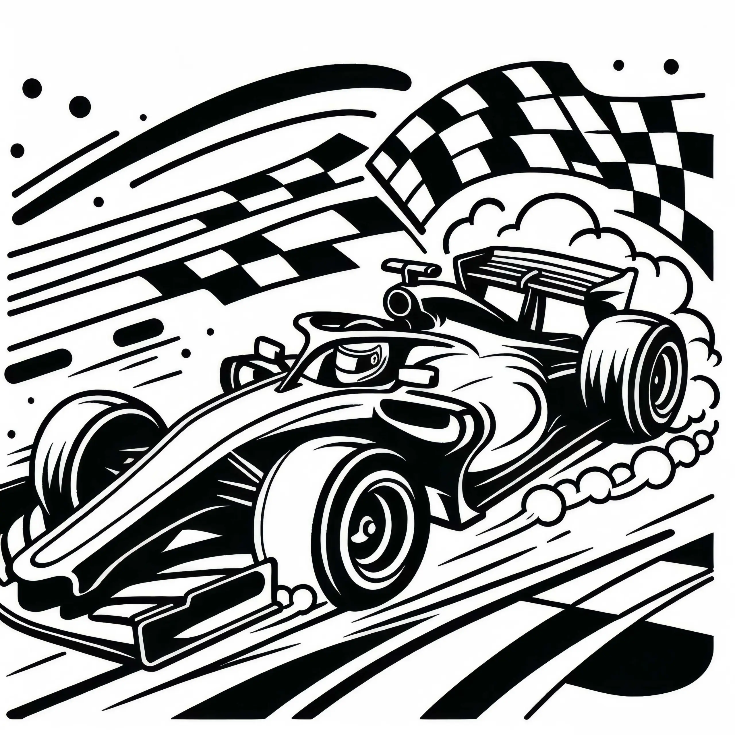 Motorsport Ausmalbild Kostenlos