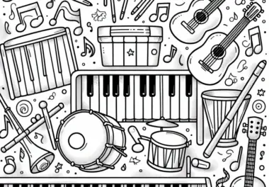 Musik machen: kostenlose Ausmalbilder