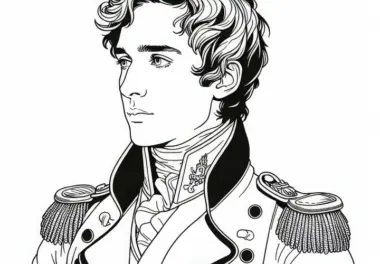 Napoleonisches Ausmalbild kostenlos herunterladen