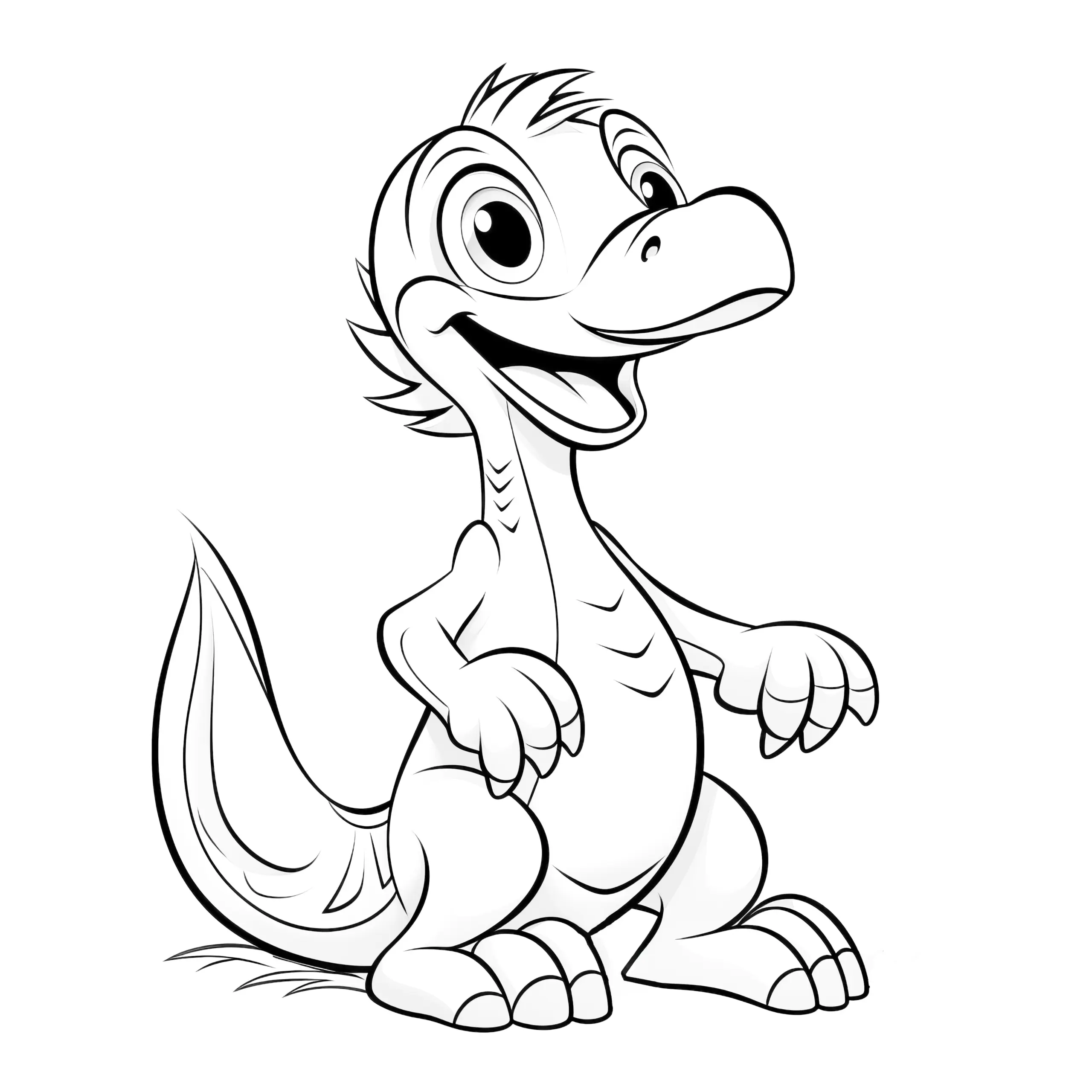 Velociraptor: kostenloses Ausmalbild