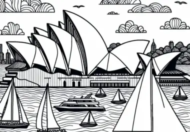 Australien & Ozeanien: Ausmalbilder mit beliebten Motiven