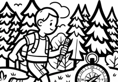 Orientierungslauf: kostenlose Ausmalbilder