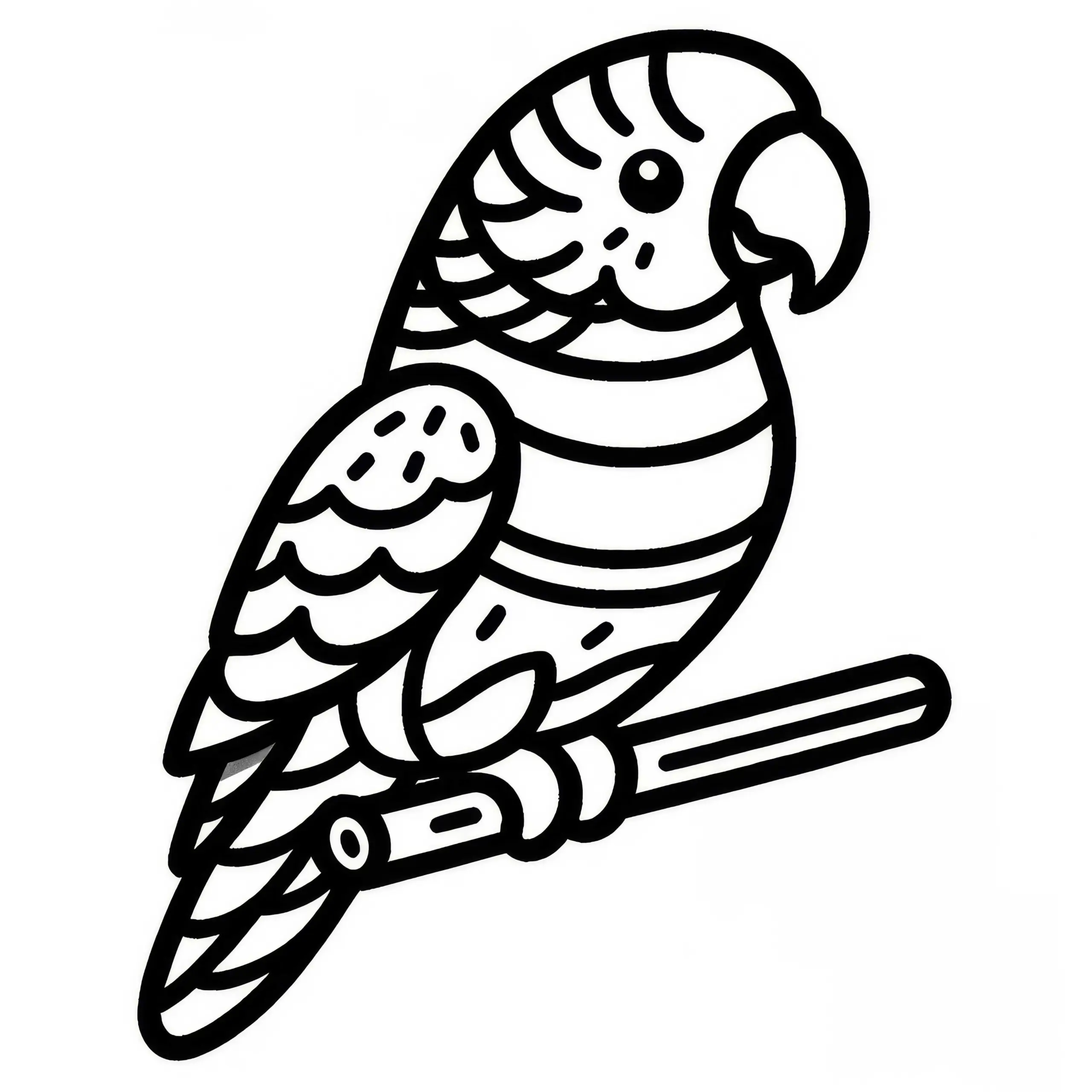 Papageien, Rainbow Lorikeet, Vogel aus Australien und Ozeanien – Kostenlose Malvorlage (Ausmalbild)