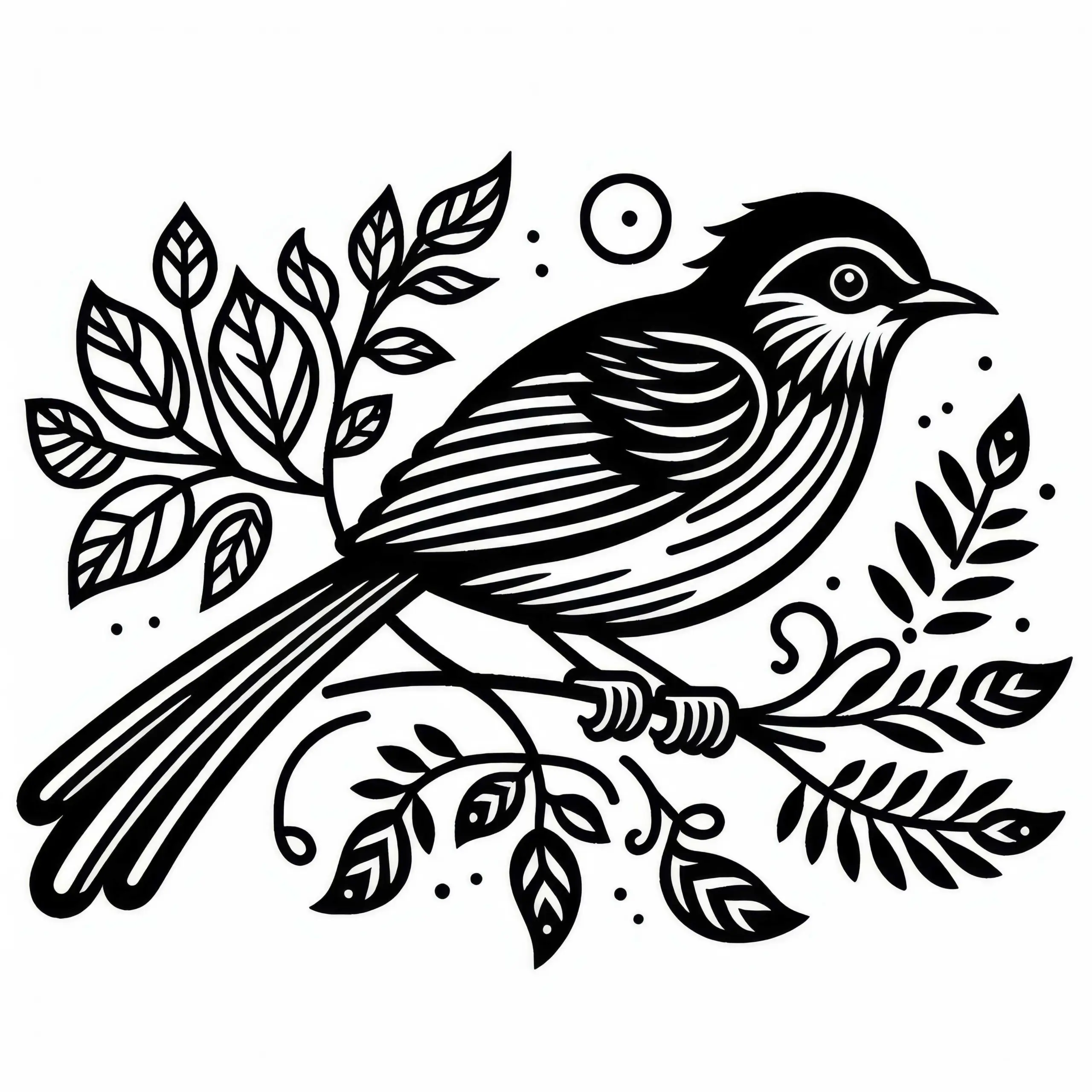 Paradiesvögelchen – Paradise Tanager – Vogel aus Südamerika – Ausmalbild kostenlos