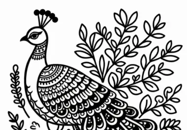 Vögel in Asien: Ausmalbilder kostenlos