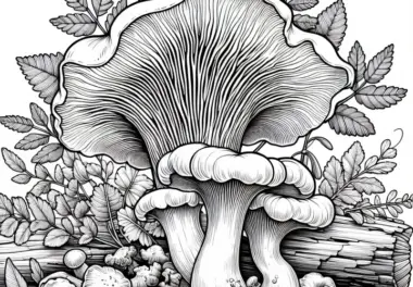 Pfifferling – Cantharellus Cibarius Malvorlage Pilz Gratis