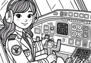 Pilot: kostenlose Ausmalbilder