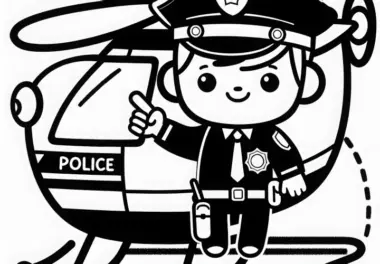 Polizeihubschrauber Malvorlage Einfach Gratis