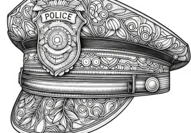 Polizimütze Ausmalbild – Detailreich und Gratis