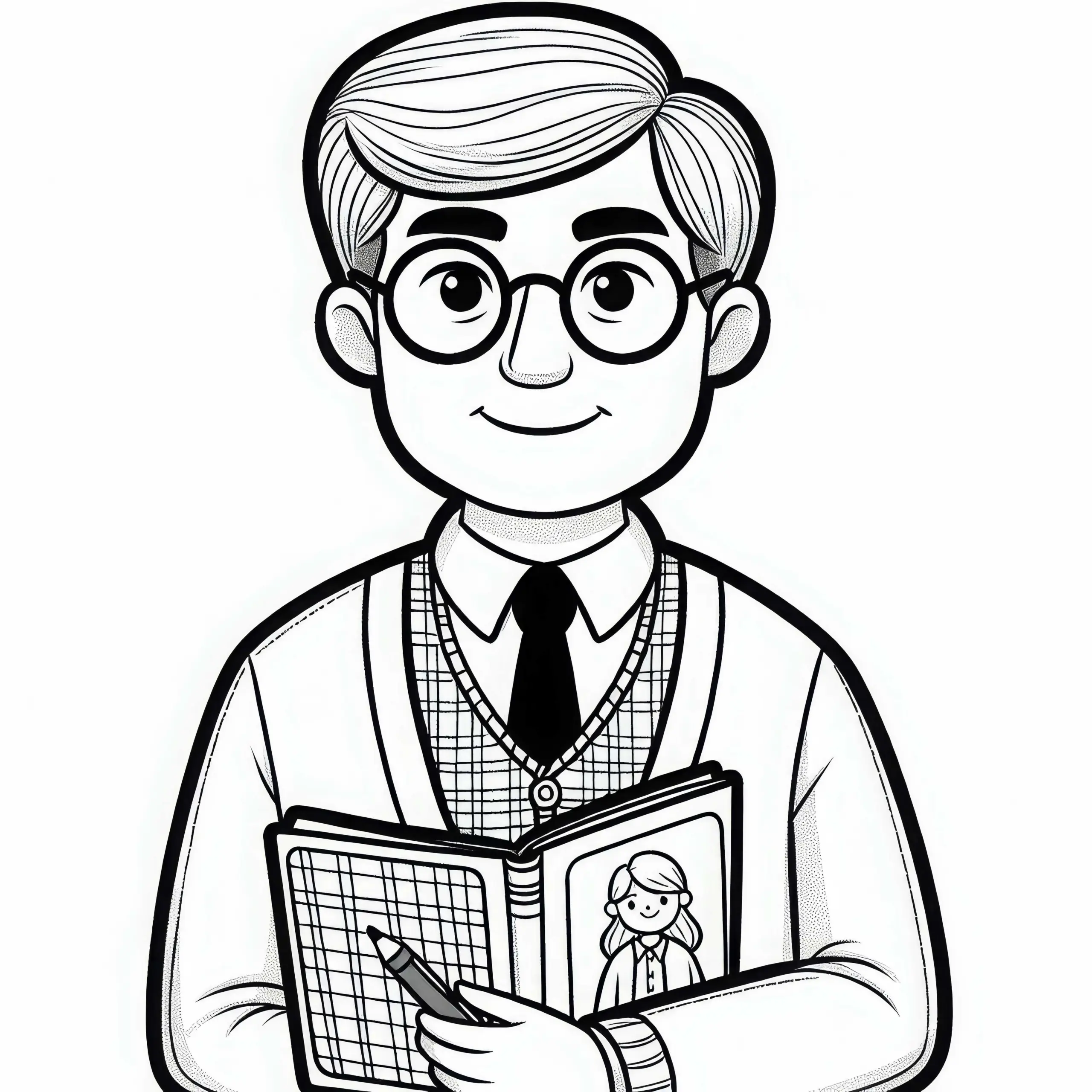 Professor Ausmalbild Kostenlos herunterladen und online ausmalen