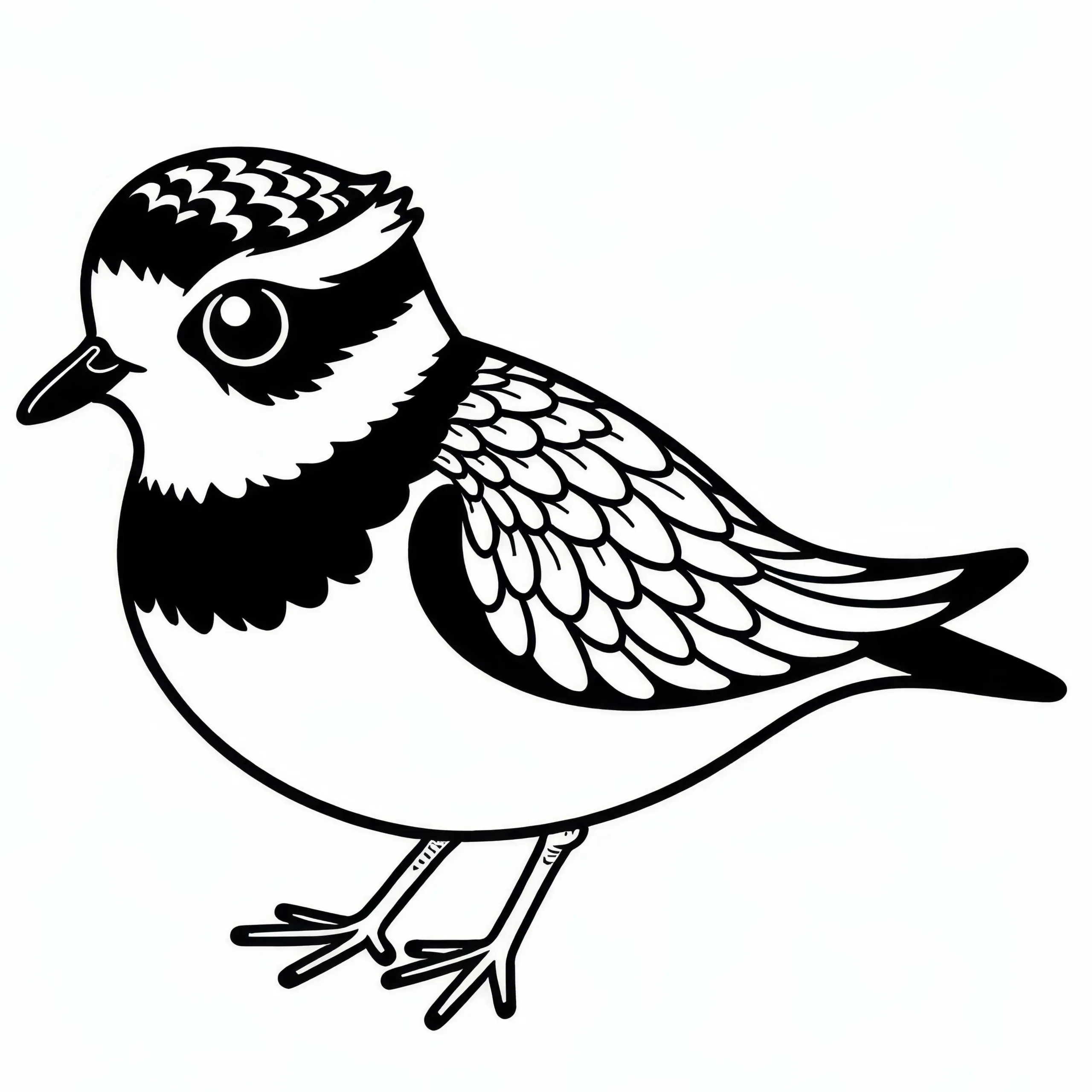 Regenpfeifer und Hooded Plover – Vogel in Australien – Ausmalbild kostenlos