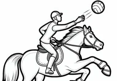 Horseball: kostenlose Ausmalbilder