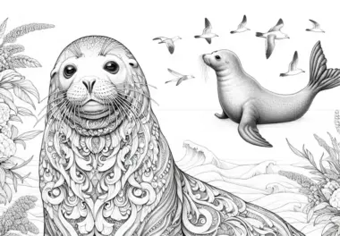 Robbe Ausmalbild – Detailreich und Gratis