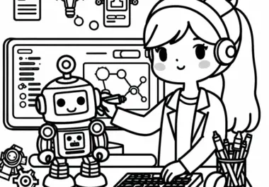 Roboterentwickler: kostenlose Ausmalbilder
