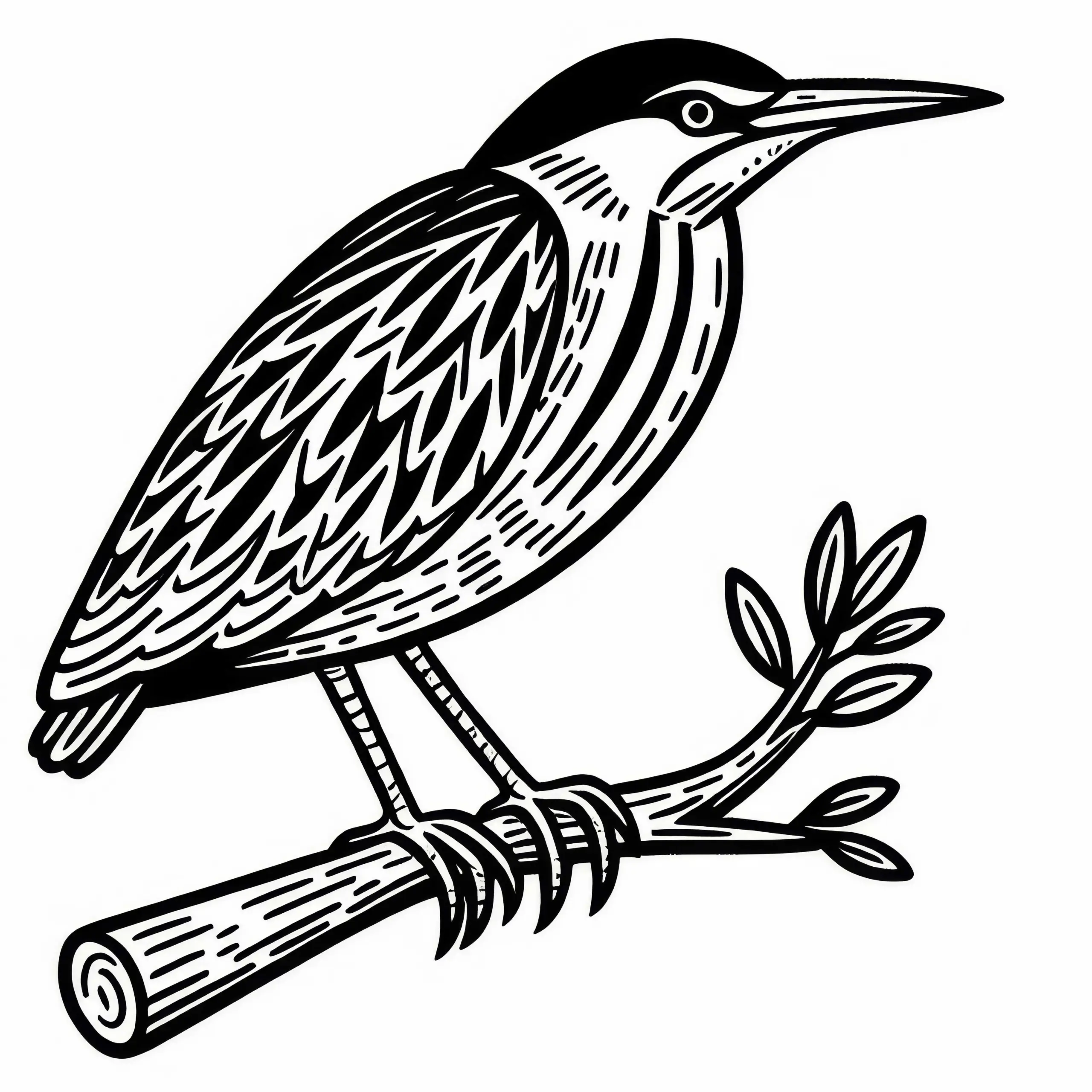 Rohrdommel Vogel Europa Malvorlage Gratis (Ausmalbild)