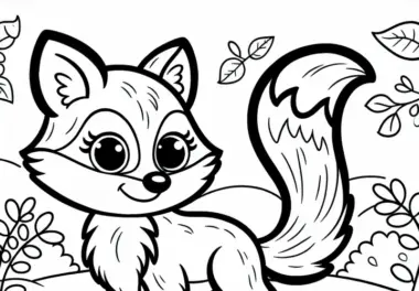Rotfuchs: kostenlose Ausmalbilder