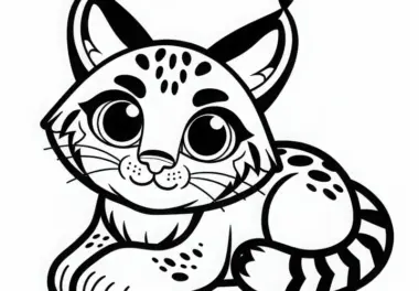 Rotluchs Ausmalbild Einfach Gratis