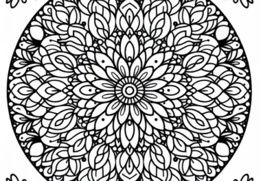 Blumen-Mandalas zum Ausdrucken & Ausmalen