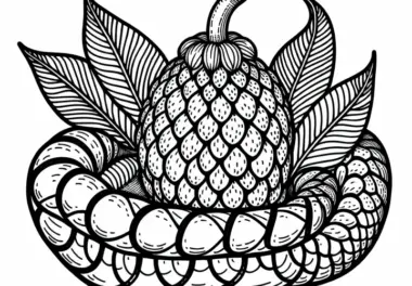 Salak – Schlangenfrucht Malvorlage Kostenlos