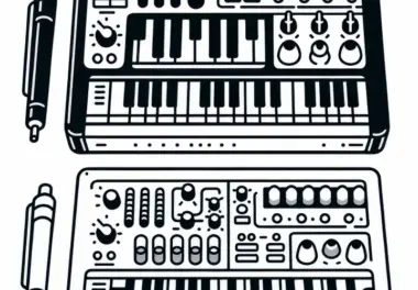 Sampler Ausmalbild Elektronisches Instrument Gratis