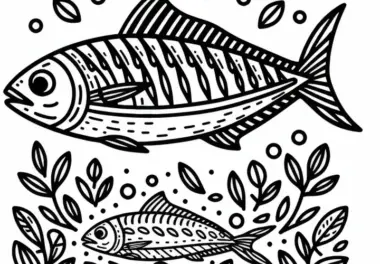 Sardine Ausmalbild Kostenlos