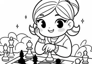 Schach: kostenlose Ausmalbilder