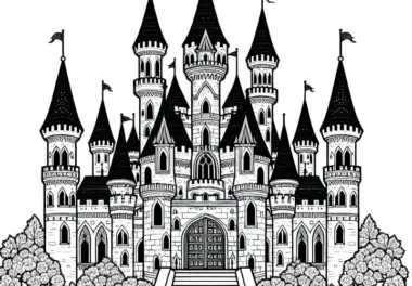 Schloss Ausmalbild Gratis – Kostenloses Ausmalbild für kreative Köpfe
