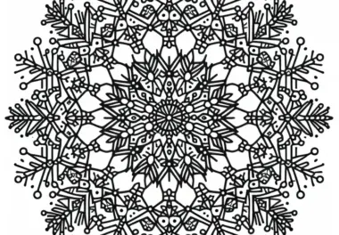 Winter-Mandalas zum Ausdrucken & Ausmalen
