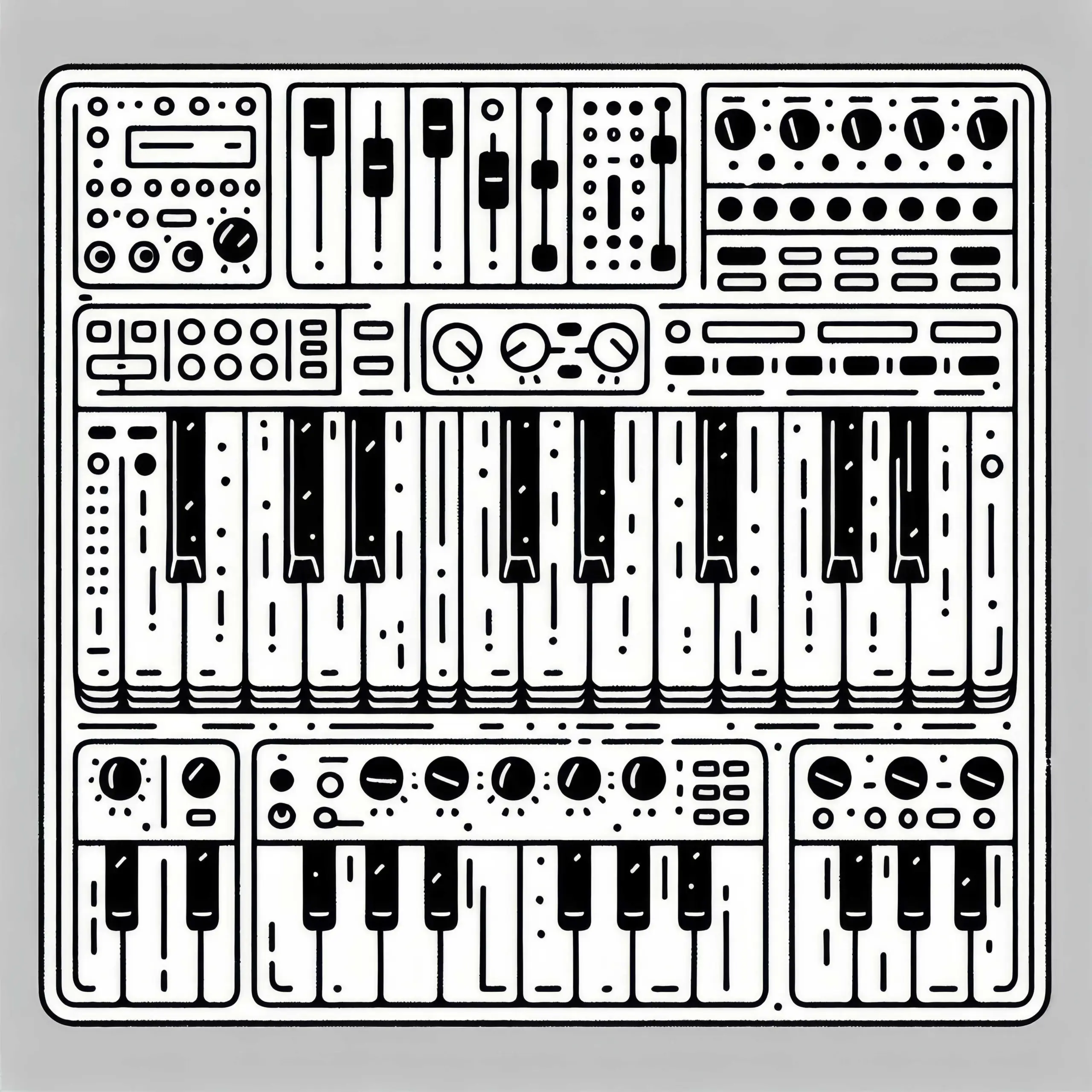 Seaboard Ausmalbild Elektronisches Instrument Kostenlos