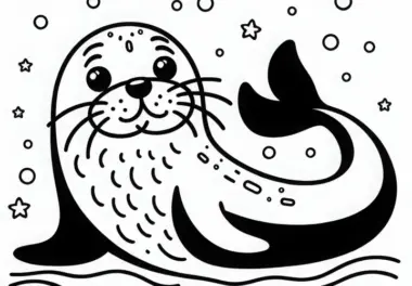 Seelöwe Malvorlage Einfach Gratis