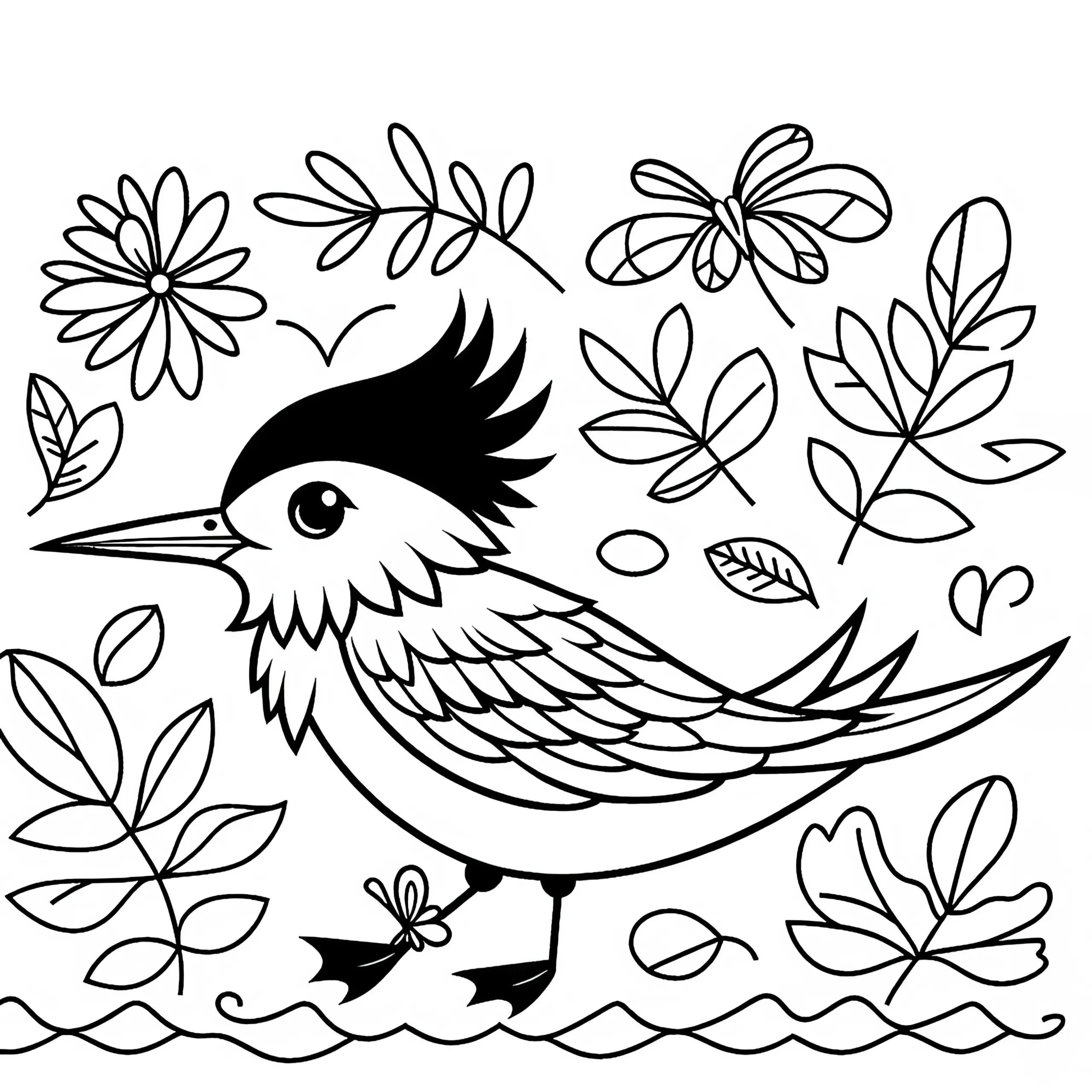 Seeschwalben und Crested Tern Vogel in Australien und Ozeanien – Malvorlage Gratis (Ausmalbild)