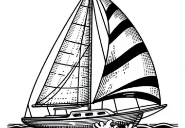 Segelschiff Malvorlage kostenlos